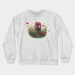 Red telephone box Crewneck Sweatshirt